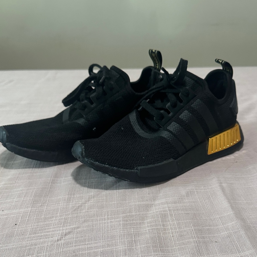 adidas Black and Gold Women's Sneakers